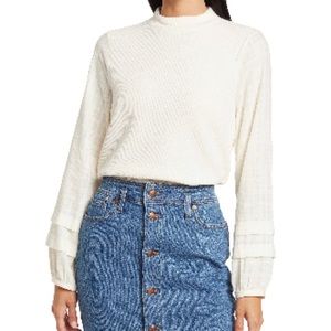 Madewell Women’s Weavemix Mock Neck Top